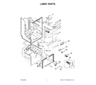 KitchenAid KRFF300EWH06 liner parts diagram