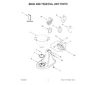 KitchenAid 5KSM180LEELB5 base and pedestal unit parts diagram