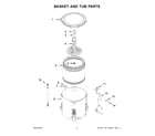 Crosley CAW45125LW1 basket and tub parts diagram