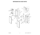 Whirlpool WRMF7736PV01 refrigerator door parts diagram