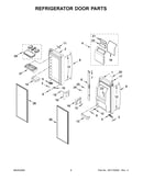 Refrigerator door parts