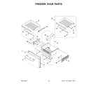 Whirlpool WRMF7736PV01 freezer door parts diagram