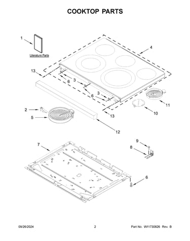 Cooktop parts