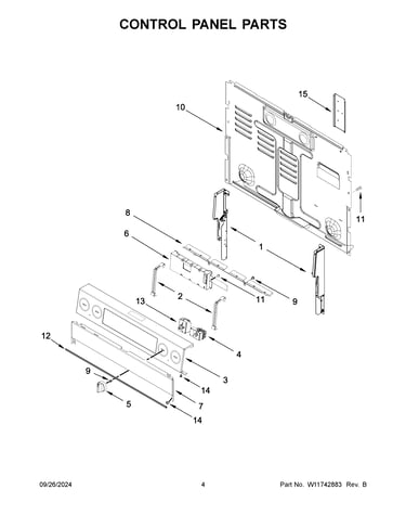 Control panel parts