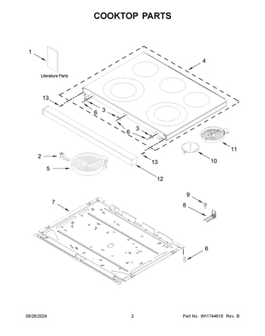 Cooktop parts