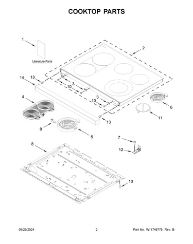 Cooktop parts