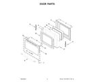 Maytag YMFES6030RW0 door parts diagram