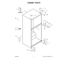 Whirlpool WRT518SZKV03 cabinet parts diagram