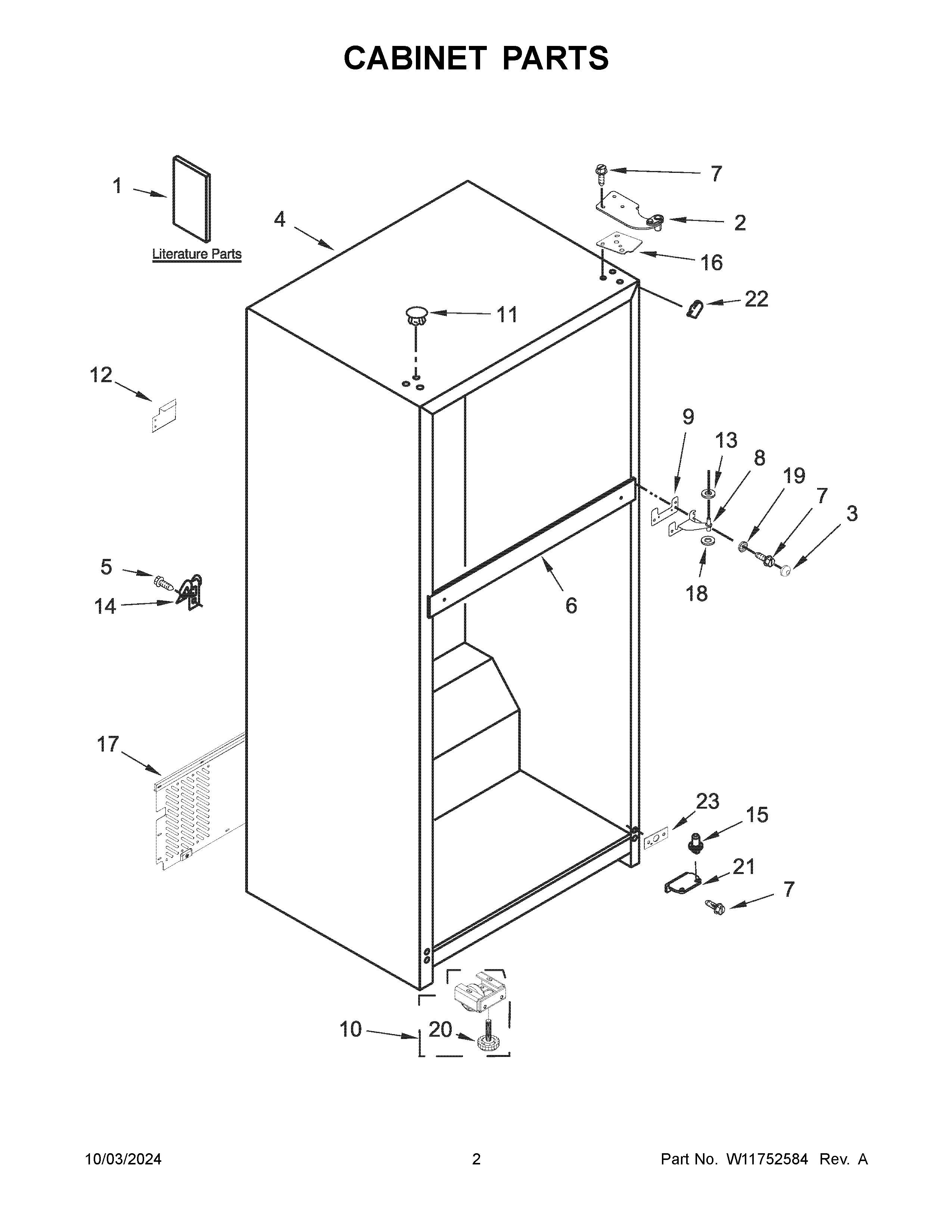 CABINET PARTS