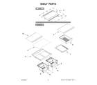 Whirlpool WRT518SZKV03 shelf parts diagram