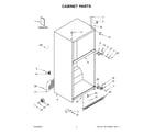 Whirlpool WRT541SZHV03 cabinet parts diagram