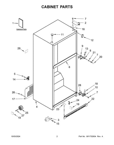 Cabinet parts