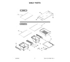 Whirlpool WRT541SZHV03 shelf parts diagram