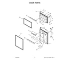 Whirlpool WRT541SZHV03 door parts diagram