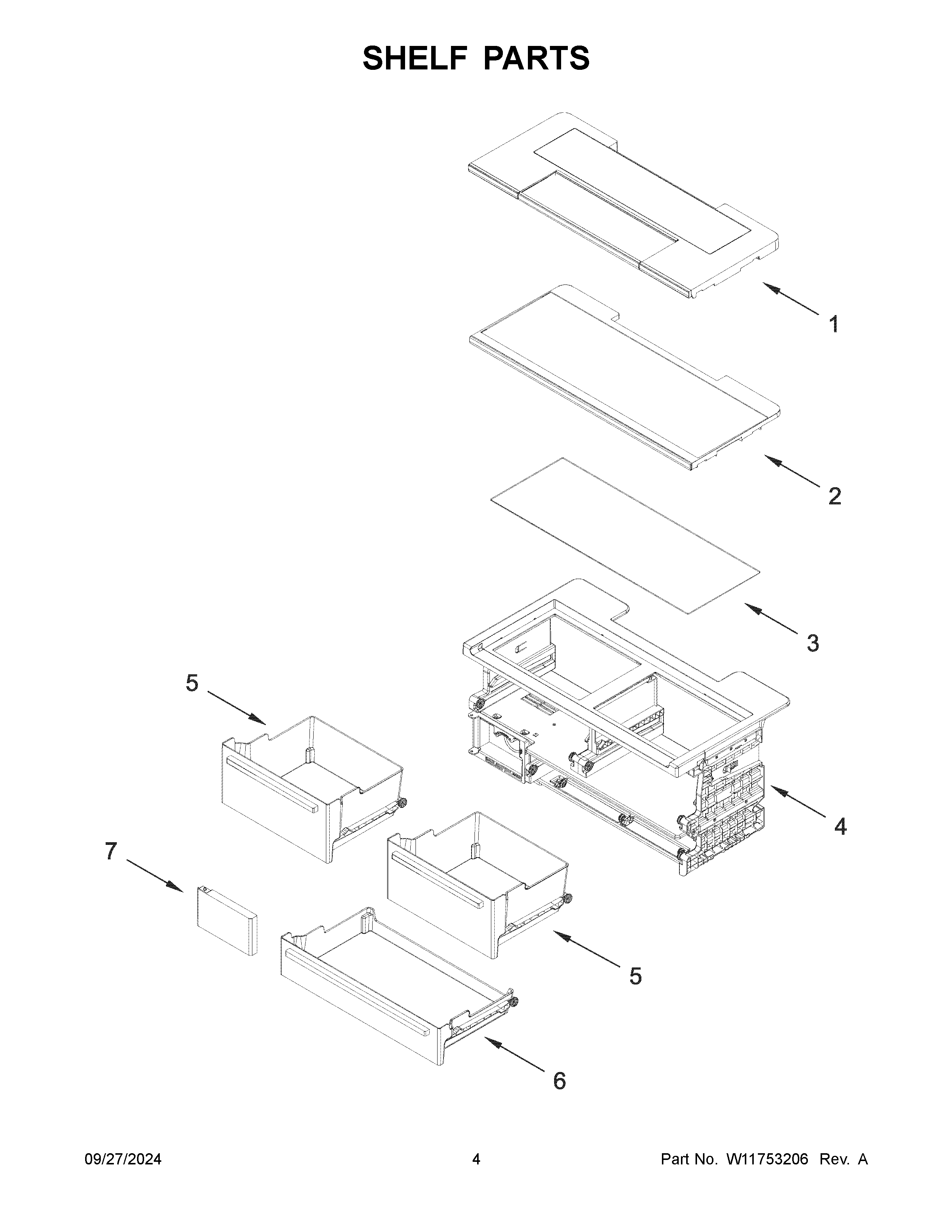 Shelf parts