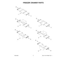 Whirlpool WRQC7836RZ00 freezer drawer parts diagram