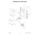 Whirlpool WRQC7836RZ00 refrigerator liner parts diagram