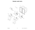 Whirlpool WRQC7836RZ00 freezer liner parts diagram