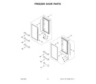 Whirlpool WRQC7836RZ00 freezer door parts diagram