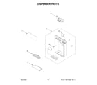 Whirlpool WRQC7836RZ00 dispenser parts diagram