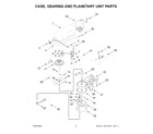 KitchenAid 5KSM150PSABM5 case, gearing and planetary unit parts diagram