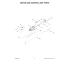 KitchenAid 5KSM150PSABM5 motor and control unit parts diagram