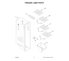 Maytag MSS25N4MKZ11 freezer liner parts diagram