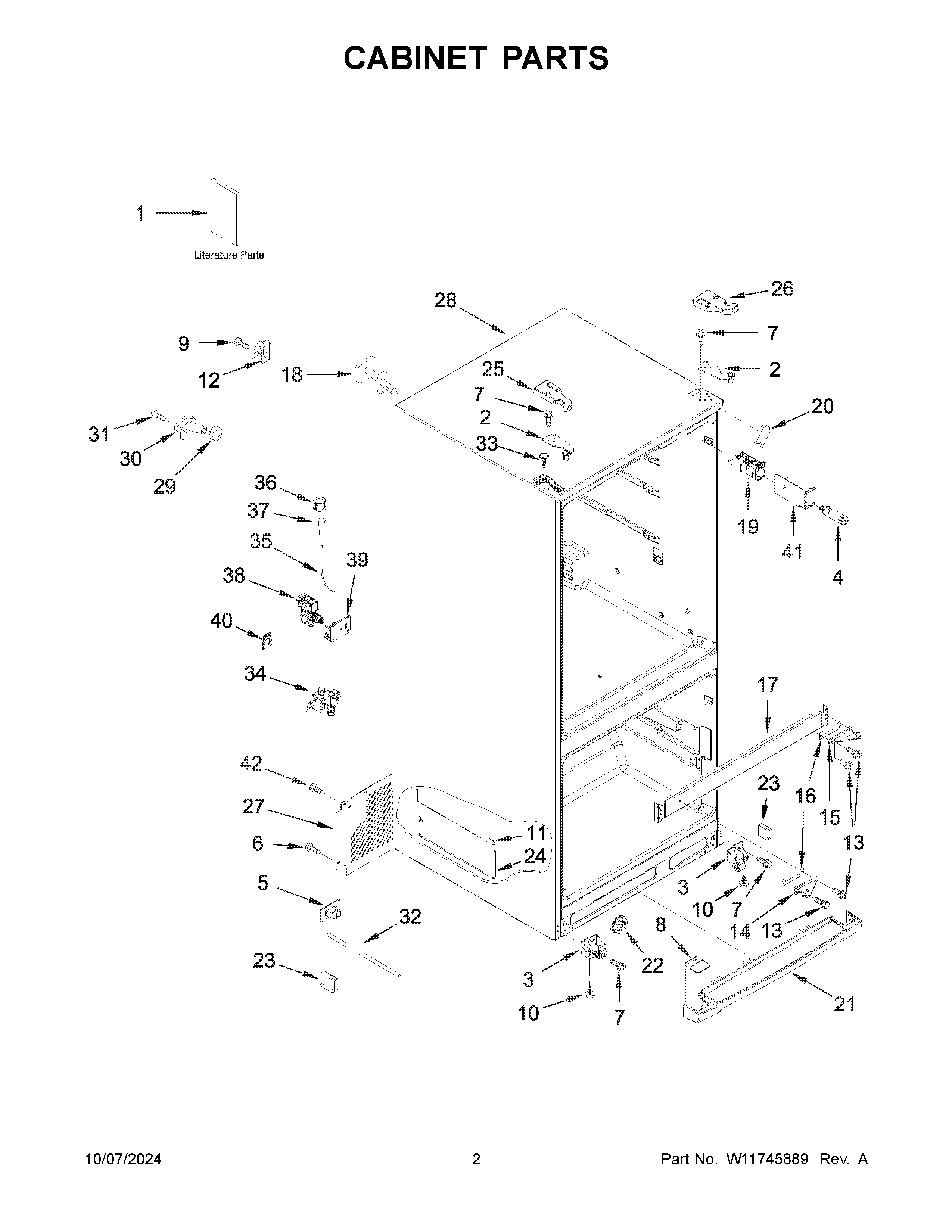 Cabinet parts