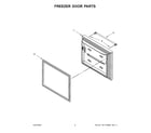 Maytag MFW2055FRZ06 freezer door parts diagram