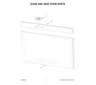 Maytag YMMMF8030PZ00 door and vent door parts diagram