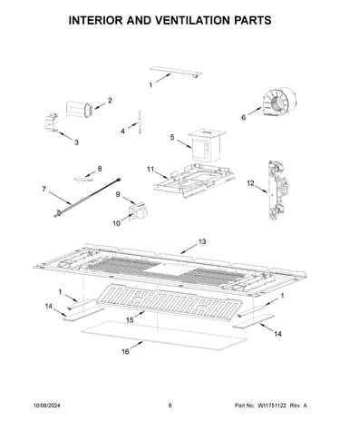 Interior and ventilation parts