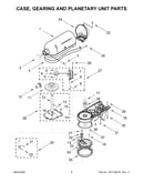 Case, gearing and planetary unit parts