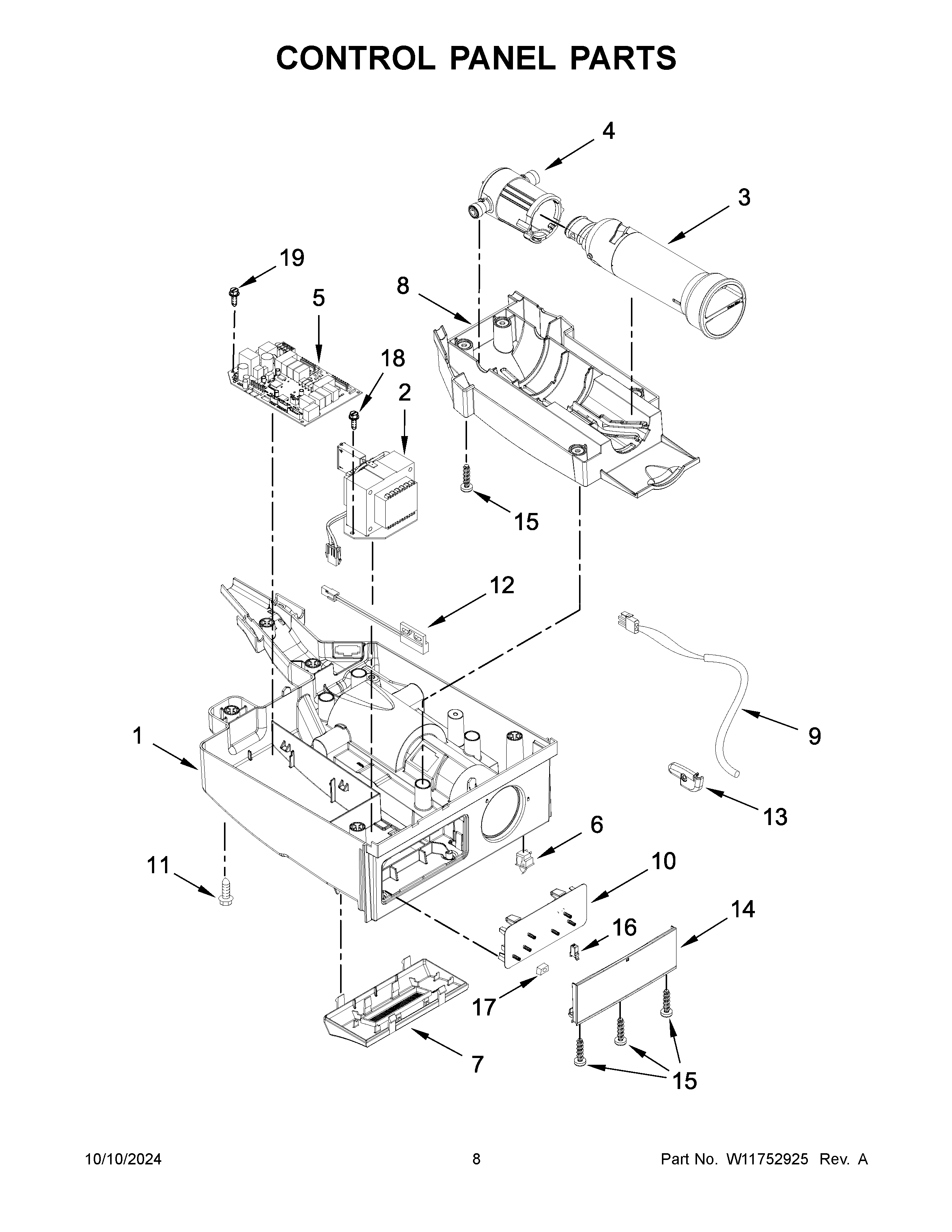 CONTROL PANEL PARTS