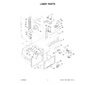 Whirlpool WRF560SEHW05 liner parts diagram