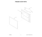 Whirlpool WRF560SEHW05 freezer door parts diagram