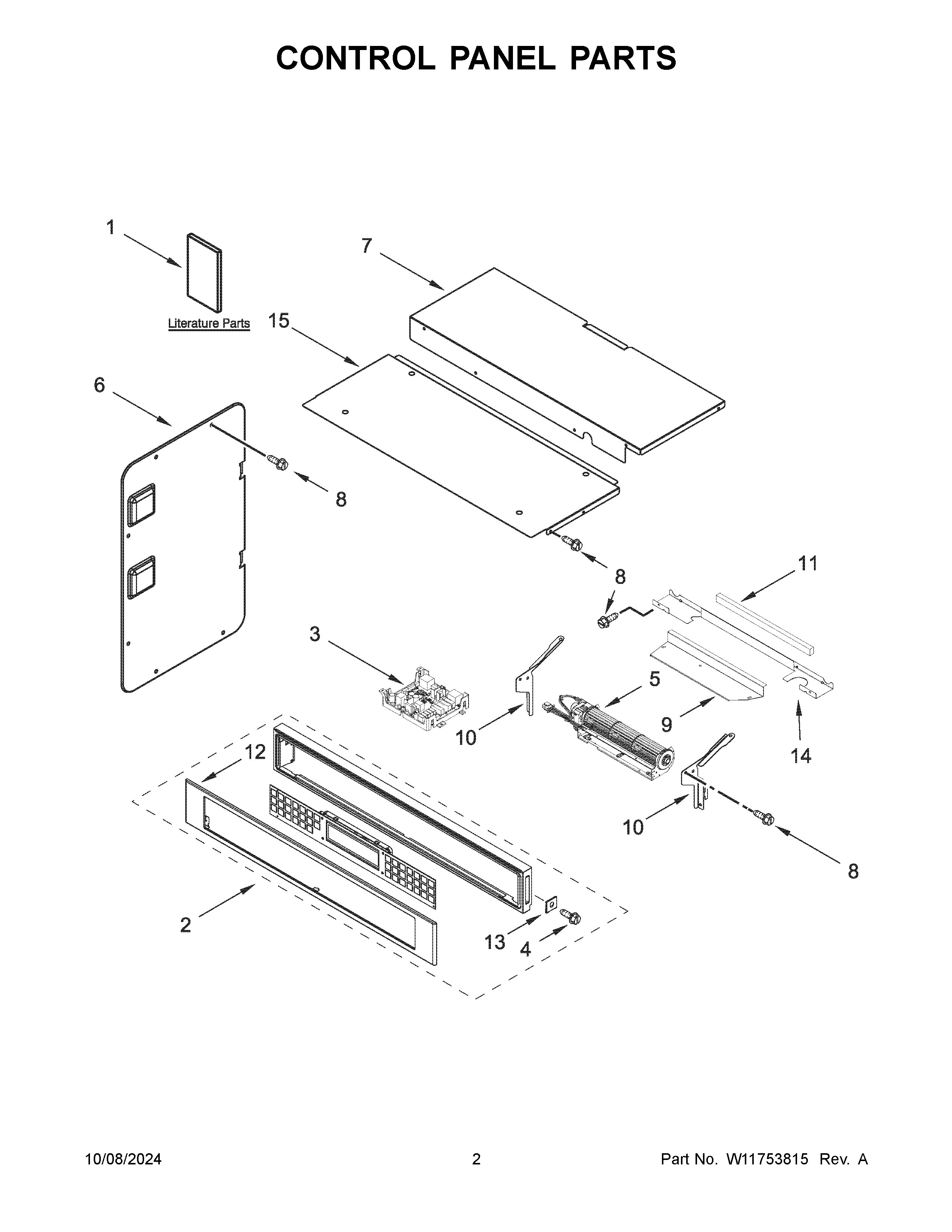 Control panel parts