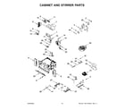 KitchenAid KOEC530PPS02 cabinet and stirrer parts diagram