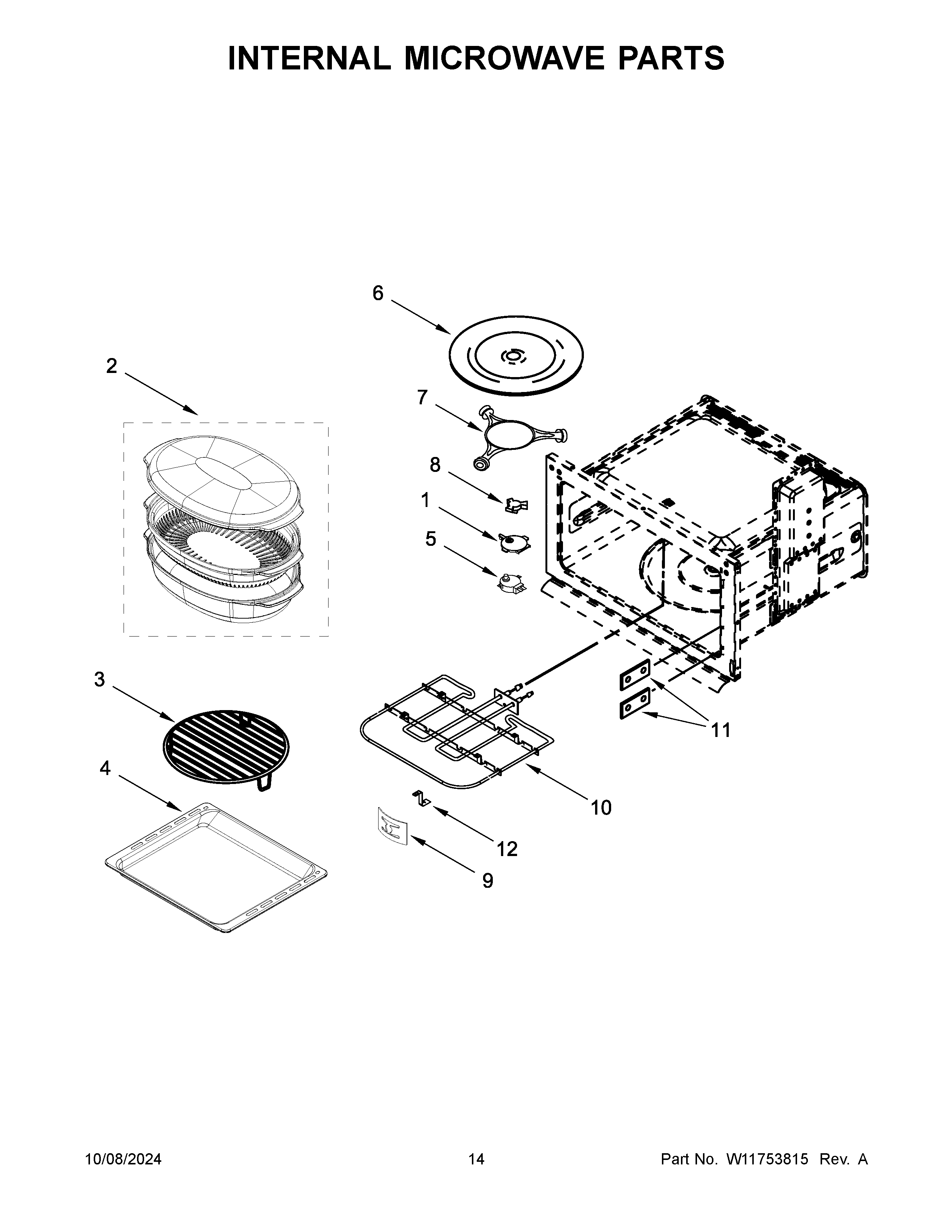 Internal microwave parts