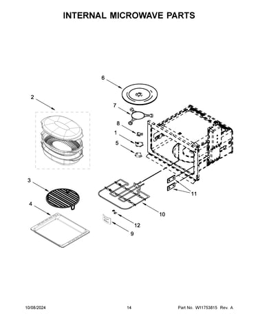 Internal microwave parts
