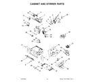 KitchenAid KOEC527PBS01 cabinet and stirrer parts diagram