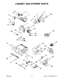 Cabinet and stirrer parts