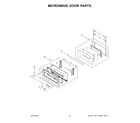 KitchenAid KOEC527PBS01 microwave door parts diagram