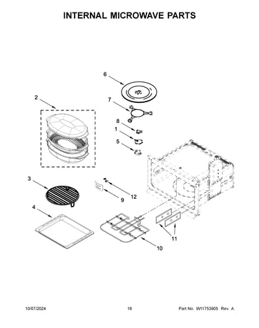 Internal microwave parts