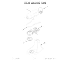 KitchenAid KSM85PSCWH5 color variation parts diagram