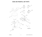 KitchenAid KSM85PSCWH5 base and pedestal unit parts diagram