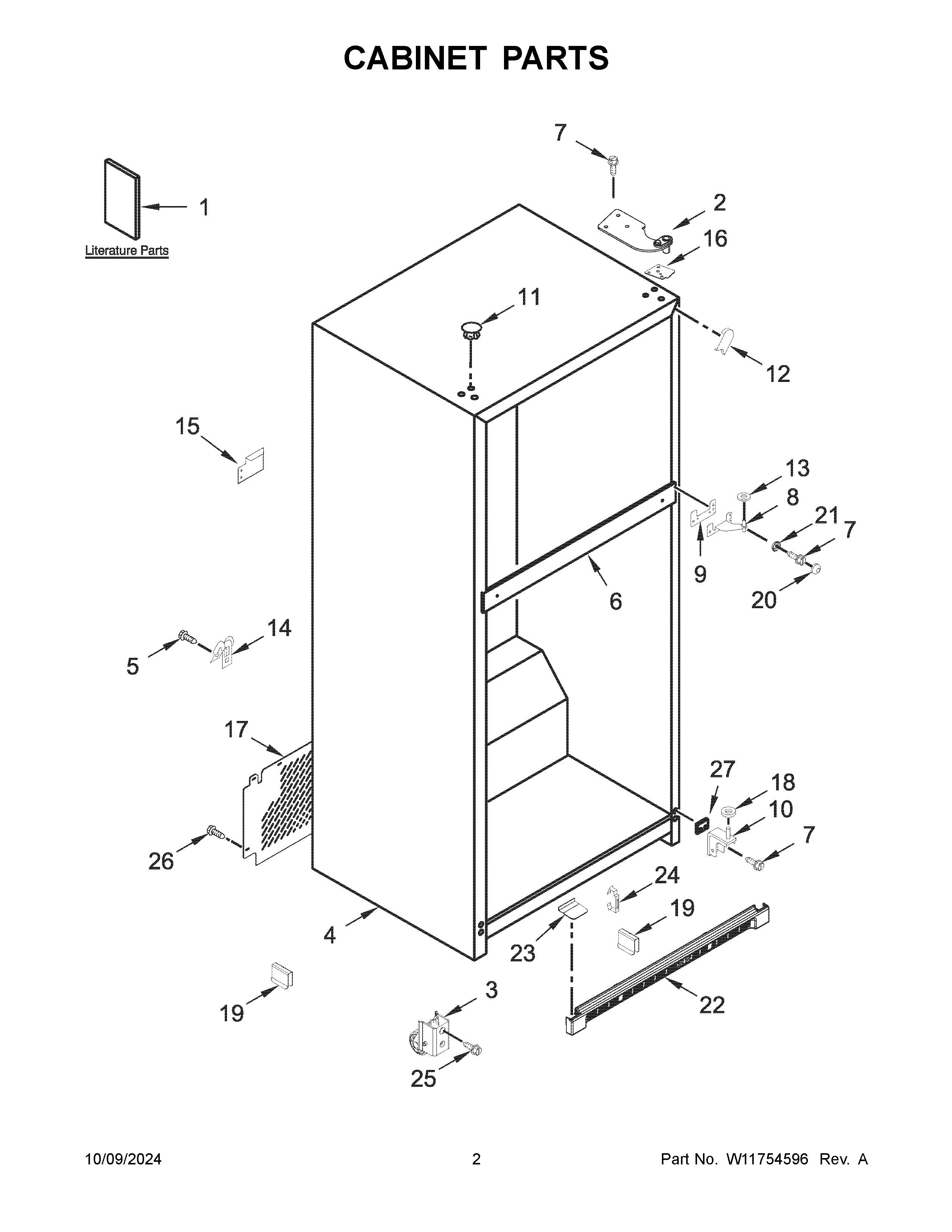 Cabinet parts