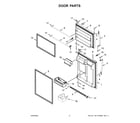 Whirlpool WRT511SZDM04 door parts diagram