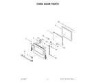 Jenn-Air JMW2427LL03 oven door parts diagram