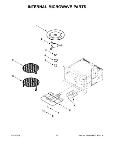 Internal microwave parts