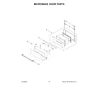 Jenn-Air JMW2427LL03 microwave door parts diagram